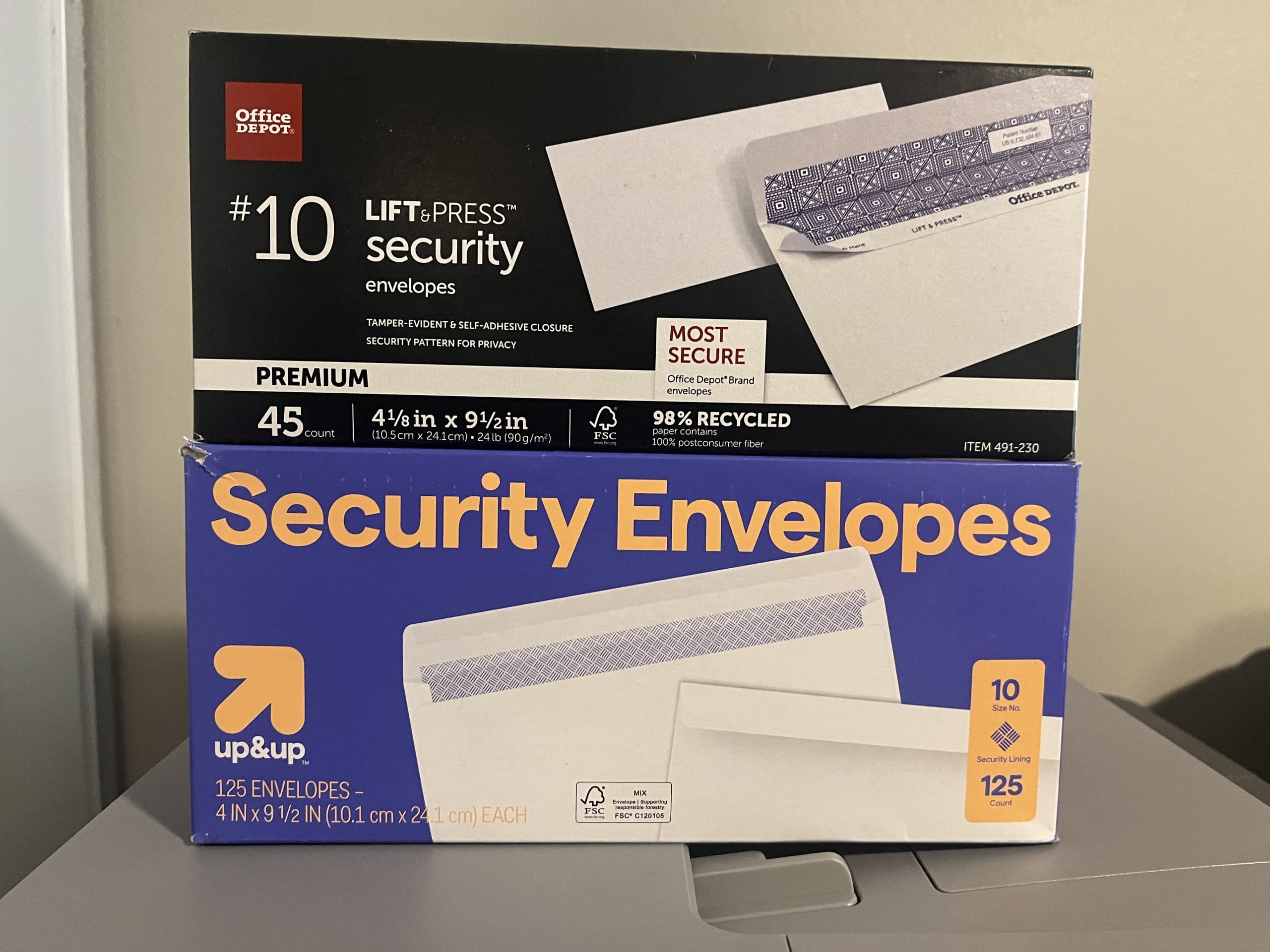 Office Depot v. Target - #10 Envelopes - Price Comparison 3 Office Depot v. Target - #10 Envelopes - Price Comparison